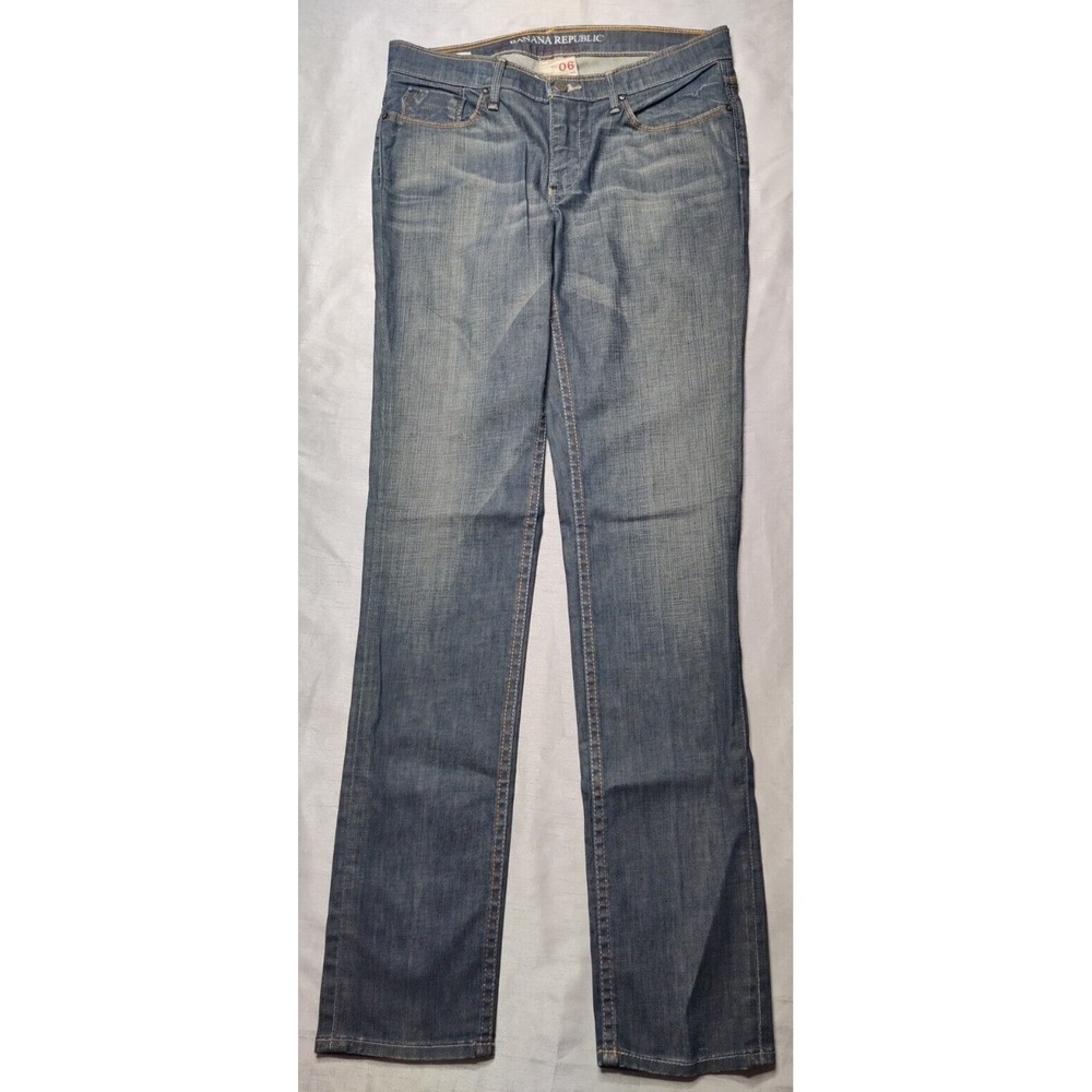 BANANA‎ REPUBLIC ZULU MODERN SKINNY Women Size 6 Stretch Denim Jeans Made In USA - Picture 4 of 16